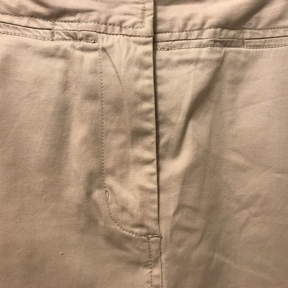 Venezia Straight Denim Midi Skirt Plus Sz18 Beige Slit Back Pockets Used - Picture 10 of 16